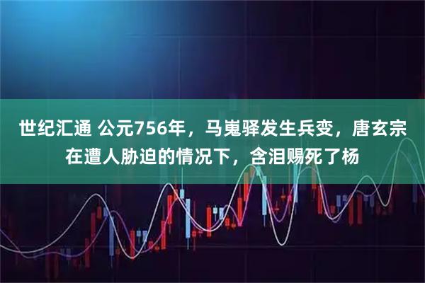 世纪汇通 公元756年,马嵬驿发生兵变,唐玄宗在遭人胁迫的情况下,含泪赐死了杨