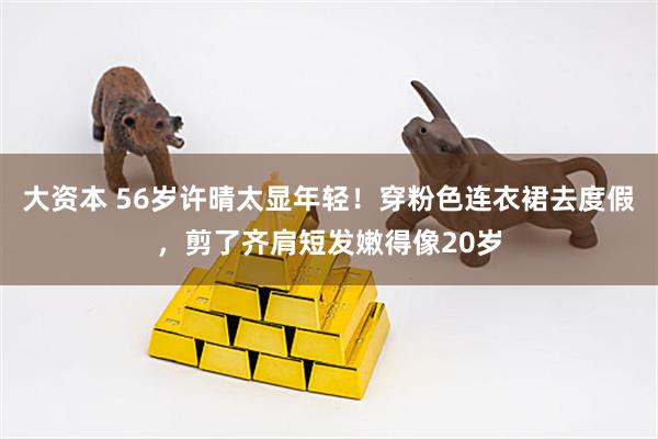 大资本 56岁许晴太显年轻!穿粉色连衣裙去度假,剪了齐肩短发嫩得像20岁