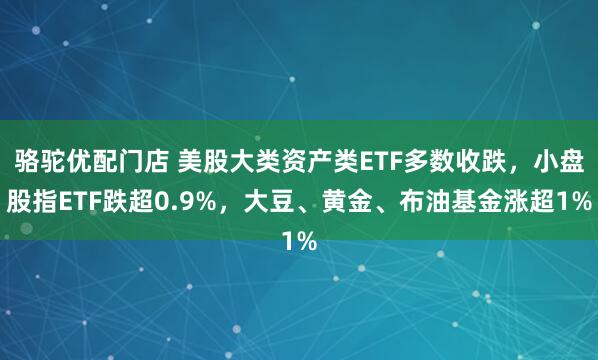 骆驼优配门店 美股大类资产类ETF多数收跌，小盘股指ETF跌超0.9%，大豆、黄金、布油基金涨超1%