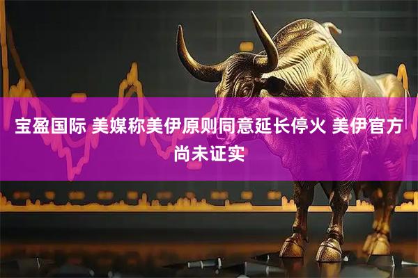 宝盈国际 美媒称美伊原则同意延长停火 美伊官方尚未证实