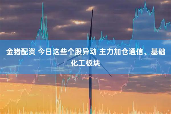 金猪配资 今日这些个股异动 主力加仓通信、基础化工板块